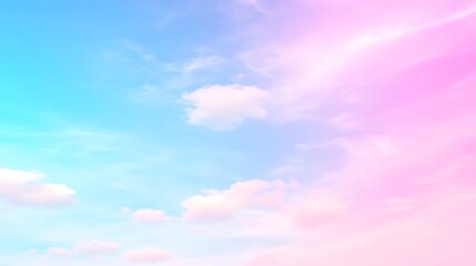 Pastel Sky Cloudscape Background.