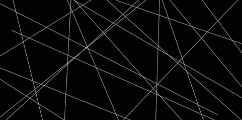 Abstract line background. abstract white lines with black background creative and geometric shape with black luxury pattern and paper texture design in illustration with white line background.
