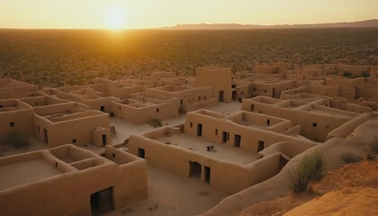 Obraz premium An ancient desert city with mudbrick buildings,house, ancient, architecture, city, travel, africa, arabia, cultural, desert, discovery, distant, dwelling, exploration, heat,945