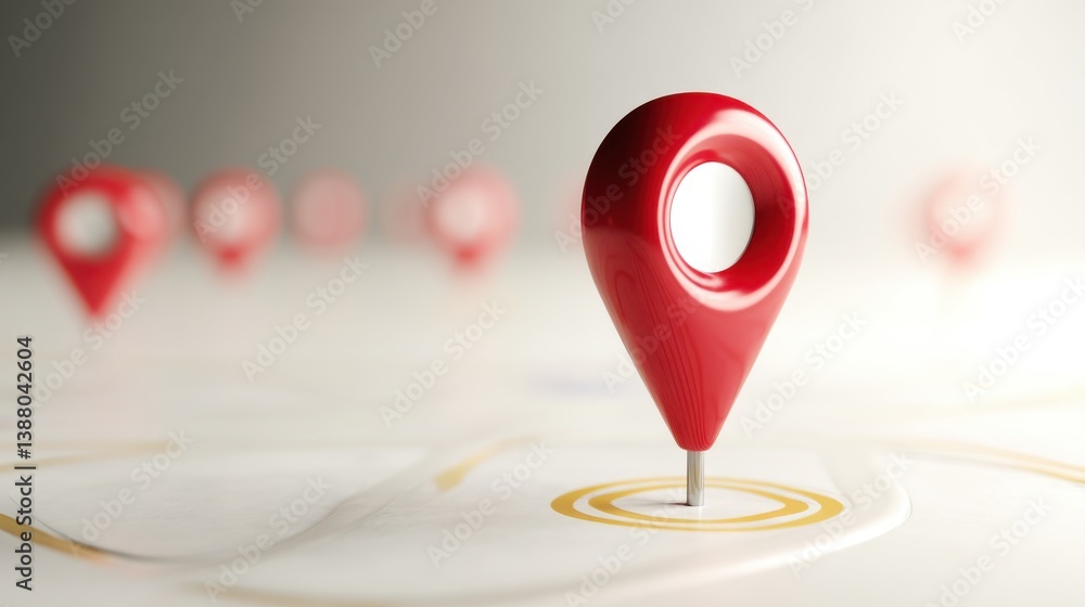 Poster red location symbol pin icon sign or navigation locator map travel gps direction pointer and marker 