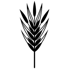 flowers flax silhouette vector illustrator