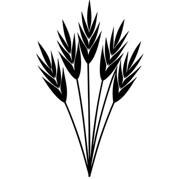 recommend clip art: flowers flax silhouette vector illustrator