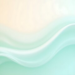 Serene Abstract Wave Background in Soft Pastel Gradient

