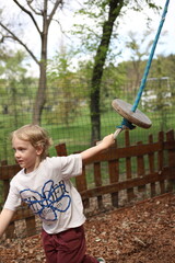 boy playing in park