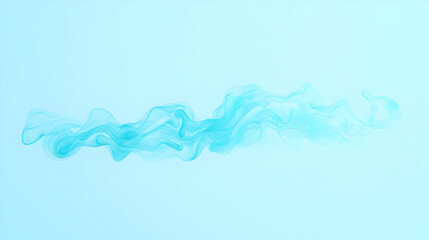 Fototapeta premium Ethereal Blue Vapor Rising in Graceful Waves on Light Background