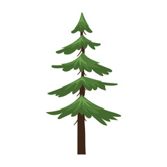 Cartoon Style Green Trees Collection