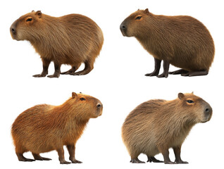 Alert Capybara Side View