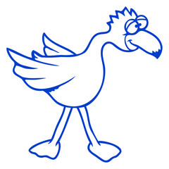 Parrot bird looks funny silly confused stupid cool Isolated Vector Graphic Design Illustration
