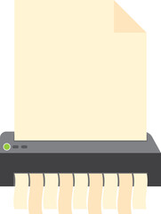Fototapeta premium Illustration of a Paper Shredder with Document