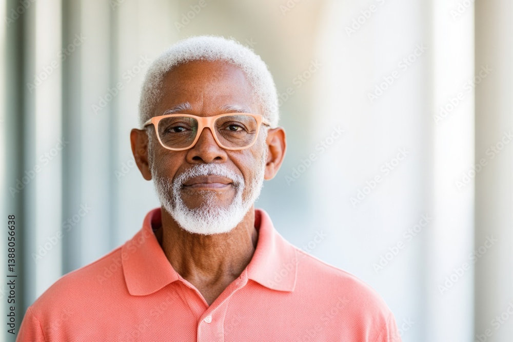 Poster capture portrait of teacher or educator emphasizing minimalistic style and clean image