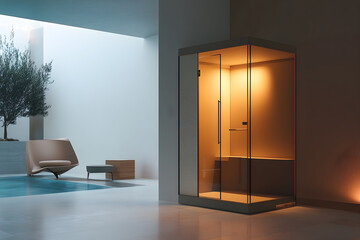 Modern Zip Booth: A Private Soundproof Workspace in an Open Office Environment