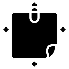 Post-it Notes line icon