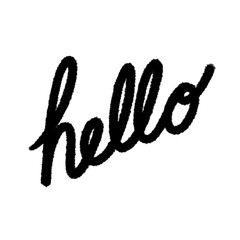 hello png cute cartoon handwrite design kid and art doodle outline element