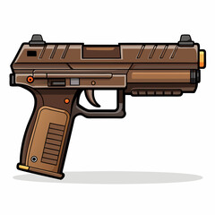 Fototapeta premium gun isolated on white
