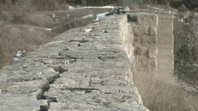 The top of castlewood dam
