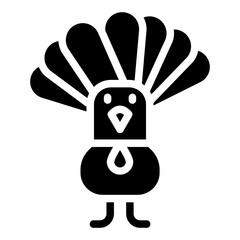 Thanksgiving Turkey line icon