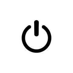 Power button icon &ndash; minimalist start or shutdown symbol