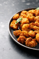 Deep fried squids, seafood with dipping sauce