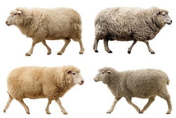 Polypay Ewe Walking Side View