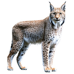 Obraz premium lynx isolated on transparent background
