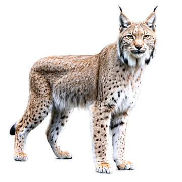 lynx isolated on transparent background