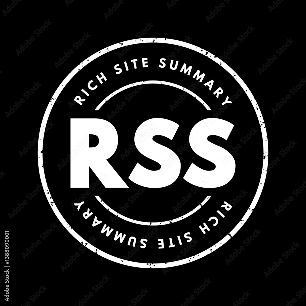 Poster rss rich site summary - web feed that allows users and applications to access updates to websites in