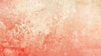 Fototapeta premium Gradient background transitioning from coral red to soft peach with light texture