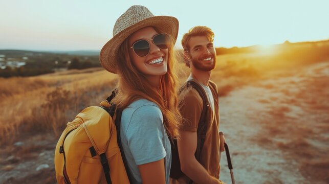 A Young Couple Exploring the World Together