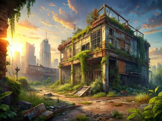 Abandoned Building 2025: Urban Exploration Photography, Decaying Cityscape, Post-Apocalyptic Ruins
