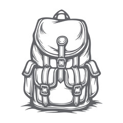 Vector illustration of a bag pack