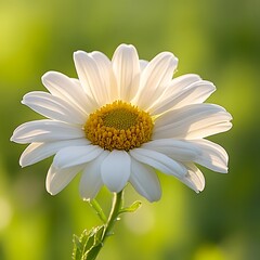 Naklejka premium A Close Up View of a Bright Daisy Flower