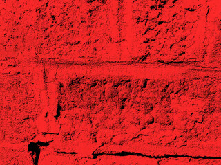 Abstract red grunge stone wall distressed texture as background