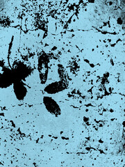 Abstract grunge black and blue distressed texture as background
