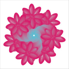 Fototapeta premium The crisp lines and smooth gradients suggest the design is created using vector graphics software, making it easily scalable without loss of quality.