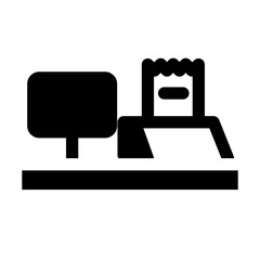 Cashier machine icon