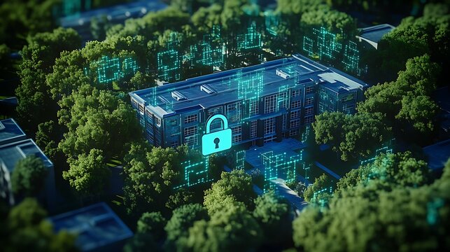 High school cybersecurity digital protection images