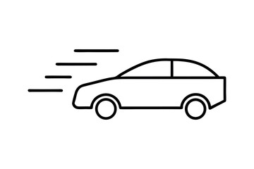 Fototapeta premium Quick Car and Taxi and Delivery Icon Pack