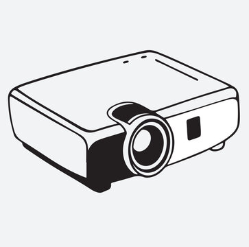 recommend clip art: digital camera silhouette vector art illustration, digital camera on white background