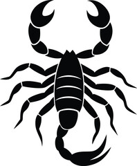 Scorpion vector silhouette illustration