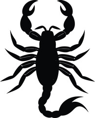 Scorpion vector silhouette illustration