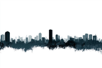 Obraz premium A dense city skyline