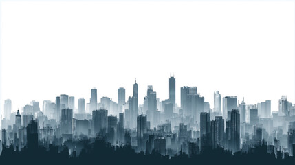 Fototapeta premium A dense city skyline