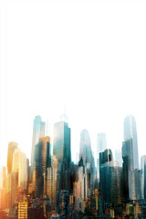 Fototapeta premium A dense city skyline