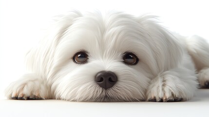 Beautiful Bichon Fris&eacute; portrait