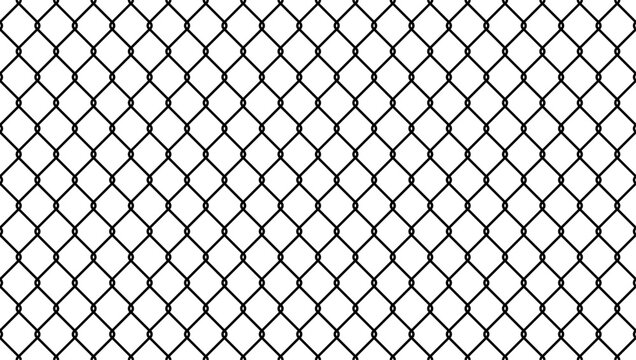 Steel wire chain link fence seamless