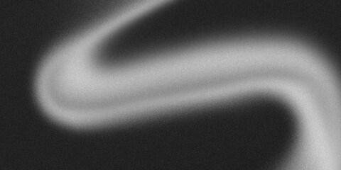 Black and white abstract grainy gradient background, blur noise texture effect gradient shape, monochrome banner poster header cover wallpaper web design