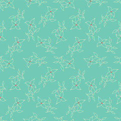 textile design with small flowers pattern image