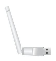 Wireless stick antenna. vector illustration