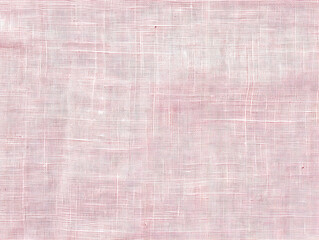 Fototapeta premium textured canvas background in light pink, soft fiber texture and grain, gentle shadows and faded paint look