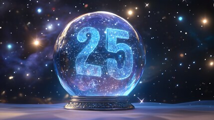 A group of balloons forming twenty twenty five in bright and festive colors for a celebration